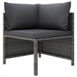 vidaXL 6 Piece Steel Garden Lounge Set in Gray/Anthracite