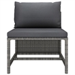 vidaXL 6 Piece Steel Garden Lounge Set in Gray/Anthracite
