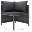 vidaXL 6 Piece Steel Garden Lounge Set in Gray/Anthracite
