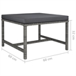 vidaXL 7 Piece Steel Garden Lounge Set in Gray/Anthracite