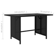 vidaXL 9 Piece Steel Garden Lounge Set in Black/White/Cream