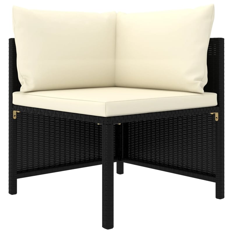 vidaXL 12 Piece Garden Lounge Set in Black