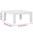 vidaXL 3 Piece Plastic Garden Lounge Set in White/Anthracite