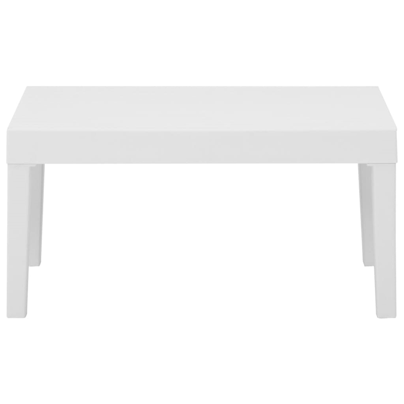 vidaXL 3 Piece Plastic Garden Lounge Set in White/Anthracite