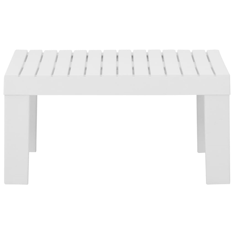 vidaXL 3 Piece Plastic Garden Lounge Set in White/Anthracite
