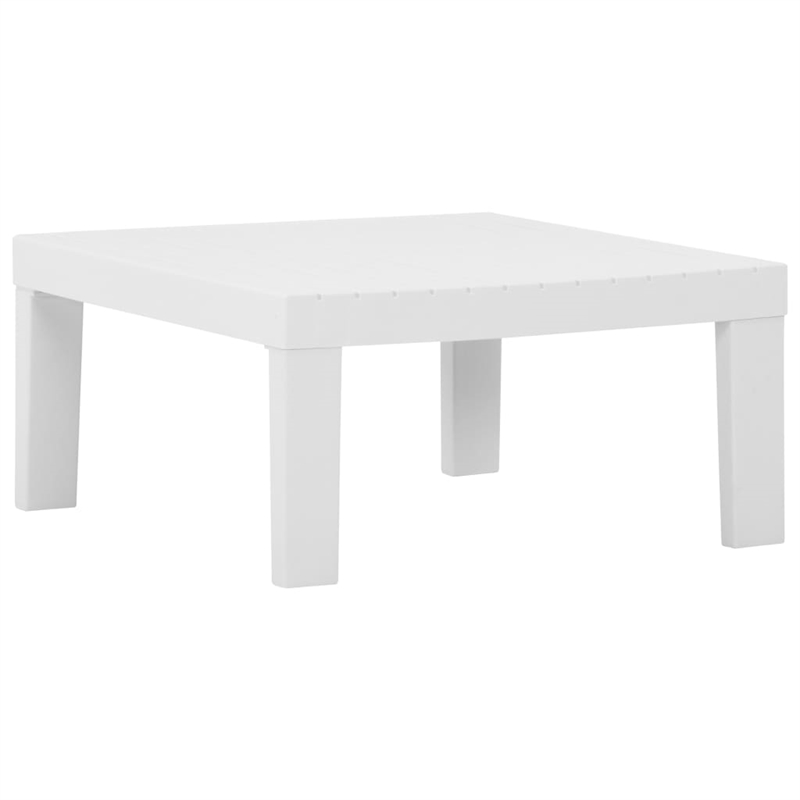 vidaXL 6 Piece Plastic Garden Lounge Set in White/Anthracite
