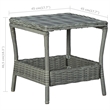 vidaXL 3 Piece Steel Garden Lounge Set in Black/Gray