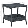 vidaXL 3 Piece Steel Garden Lounge Set in Black/Gray