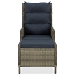 vidaXL 3 Piece Steel Garden Lounge Set in Black/Brown