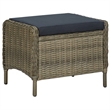 vidaXL 3 Piece Steel Garden Lounge Set in Black/Brown