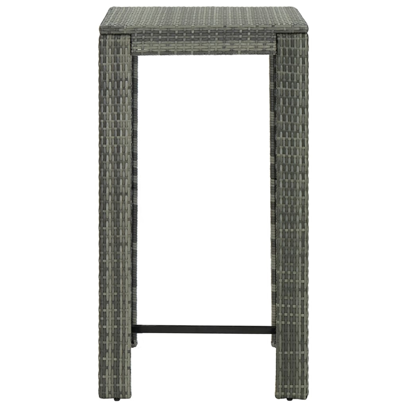 vidaXL 5 Piece Steel Bar Set in Gray