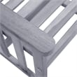 vidaXL Solid Acacia Wood Medium Furniture Set in Gray/Cream
