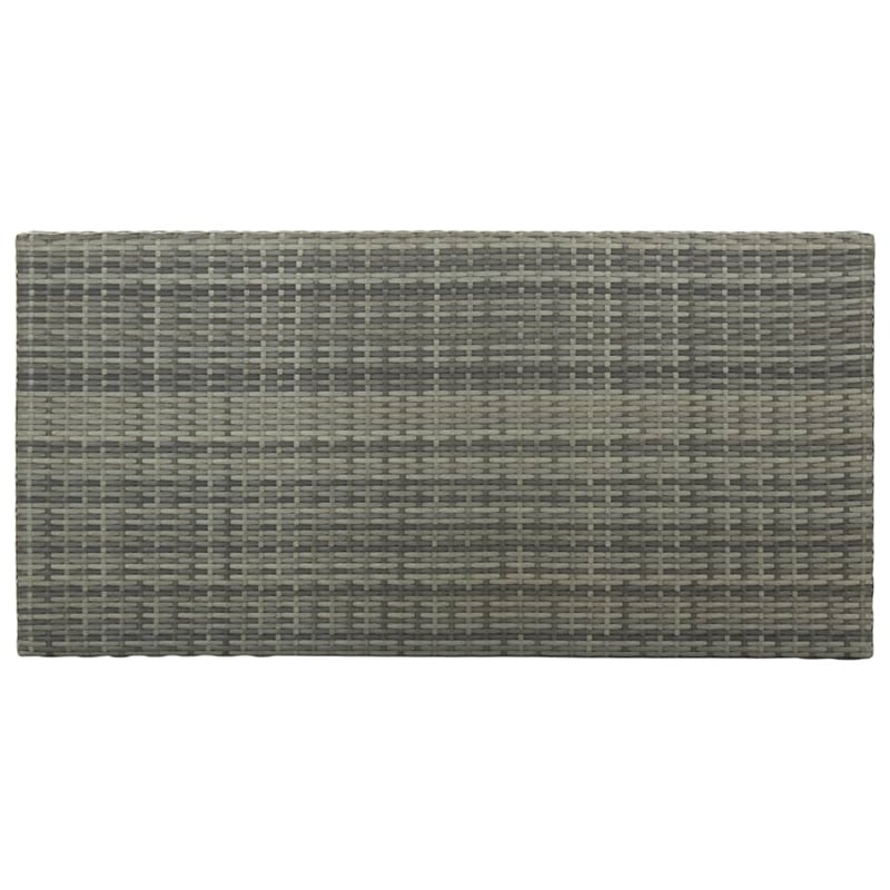 vidaXL 5 Piece Poly Rattan Large Bar Set in Gray