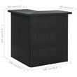 vidaXL Bar Set in Black/Cream