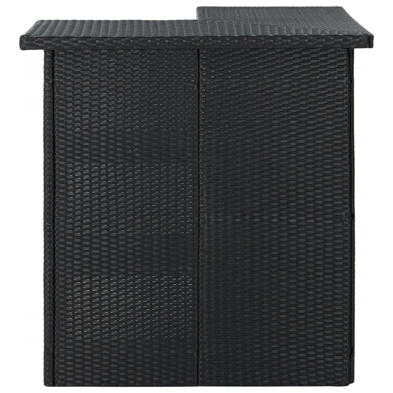 vidaXL Bar Set in Black/Cream