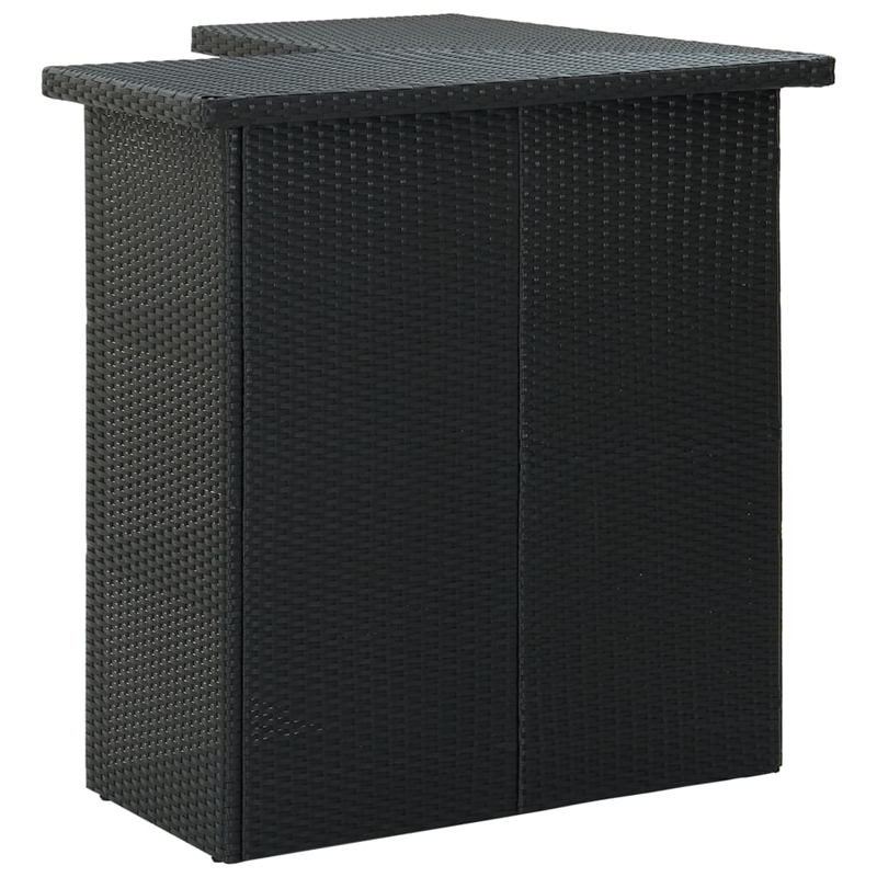 vidaXL Bar Set in Black/Cream