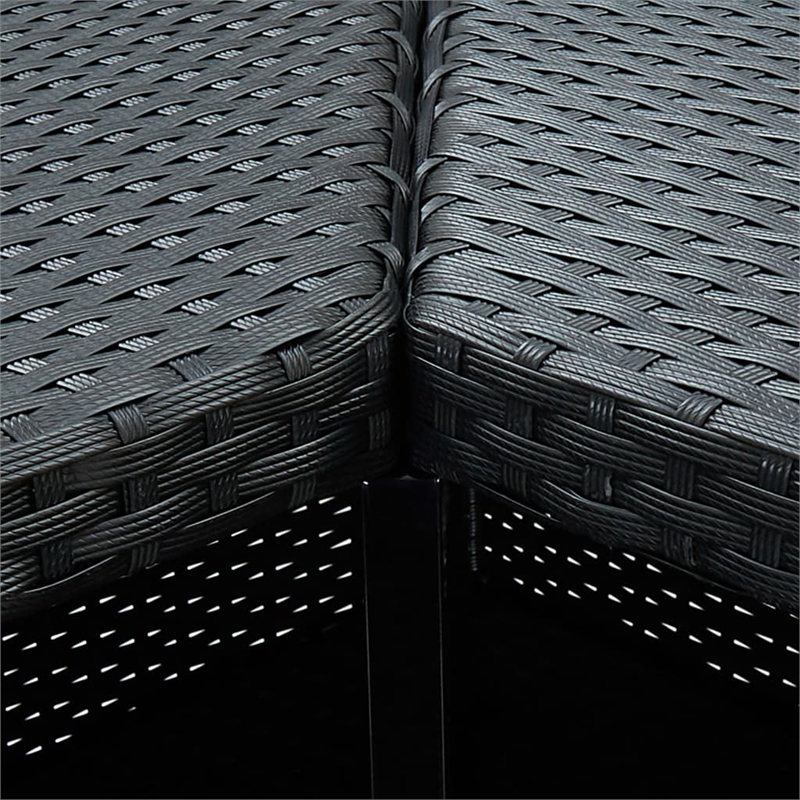 vidaXL Bar Set in Black/Cream