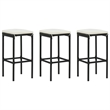 vidaXL Bar Set in Black/Cream