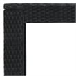 vidaXL 7 Piece Steel Bar Set in Black/White/Cream