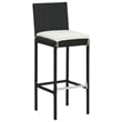 vidaXL 7 Piece Steel Bar Set in Black/White/Cream