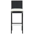 vidaXL 7 Piece Steel Bar Set in Black/White/Cream