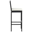 vidaXL 7 Piece Steel Bar Set in Black/White/Cream