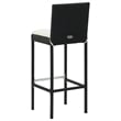 vidaXL 7 Piece Steel Bar Set in Black/White/Cream