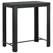 vidaXL 7 Piece Steel Bar Set in Black/White/Cream