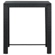 vidaXL 7 Piece Steel Bar Set in Black/White/Cream