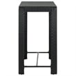 vidaXL 7 Piece Steel Bar Set in Black/White/Cream