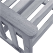 vidaXL Solid Acacia Wood Furniture Set in Black/Gray