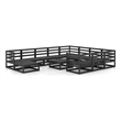 vidaXL 12 Piece Wood Garden Lounge Set in Black