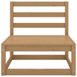 vidaXL 10 Piece Wood Large Garden Lounge Set in Brown