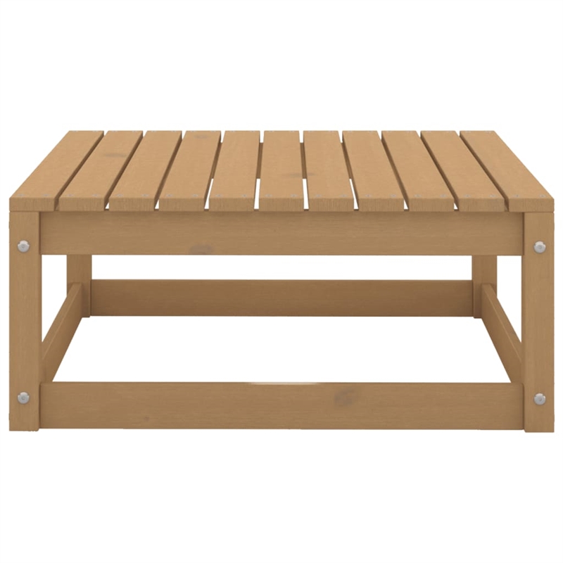 vidaXL 10 Piece Wood Large Garden Lounge Set in Brown