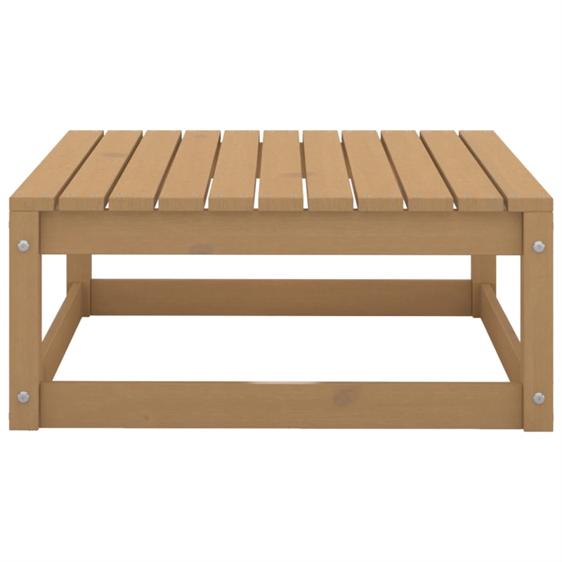 vidaXL 10 Piece Wood Large Garden Lounge Set in Brown