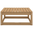 vidaXL 10 Piece Wood Large Garden Lounge Set in Brown