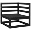 vidaXL 9 Piece Wood Garden Lounge Set in Black