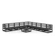 vidaXL 10 Piece Wood Large Garden Lounge Set in Black