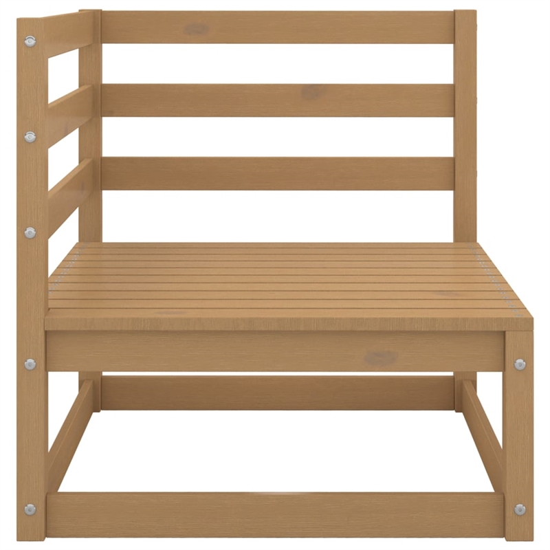 vidaXL 10 Piece Wood Garden Lounge Set in Brown
