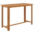vidaXL 9 Piece Solid Acacia Wood Large Bar Set in Black/Natural