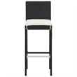 vidaXL 9 Piece Solid Acacia Wood Large Bar Set in Black/Natural