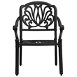 vidaXL 3 Piece Aluminum Medium Bistro Set in Black