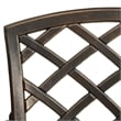 vidaXL Aluminum Medium Bistro Set in Brown