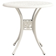 vidaXL 5 Piece Aluminum Medium Bistro Set in White