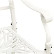 vidaXL 5 Piece Aluminum Bistro Set in White