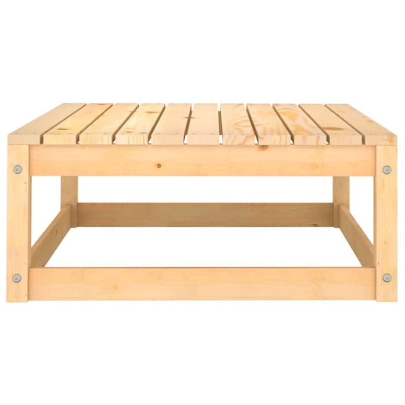 vidaXL 3 Piece Wood Garden Lounge Set in Natural