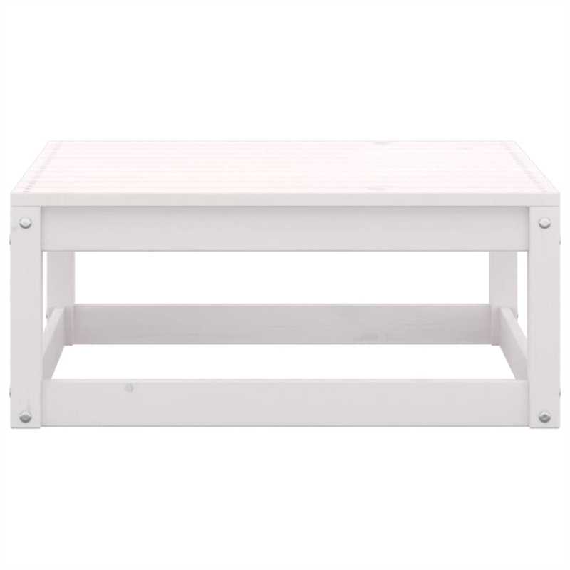 vidaXL 4 Piece Wood Small Garden Lounge Set in White