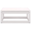 vidaXL 4 Piece Wood Small Garden Lounge Set in White