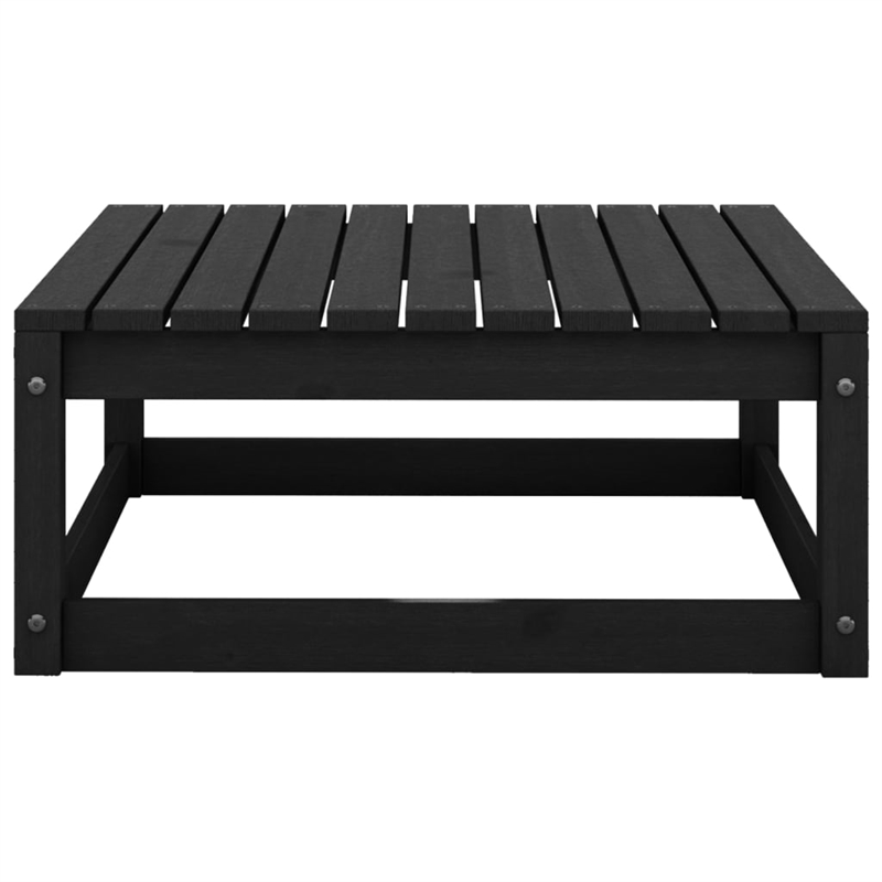 vidaXL 5 Piece Wood Garden Lounge Set in Black