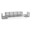 vidaXL 6 Piece Wood Medium Garden Lounge Set in Gray